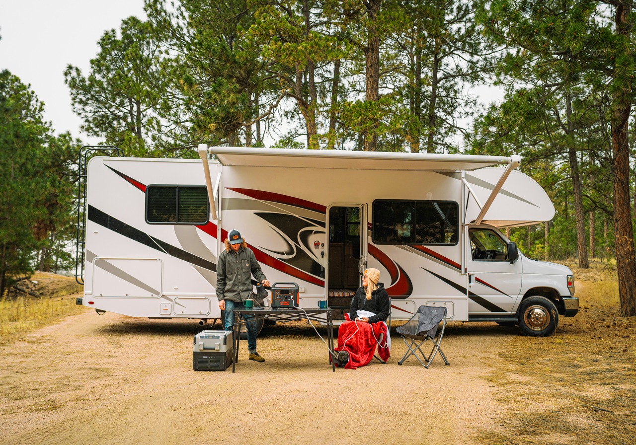 Couple waiting for mobile RV repair services